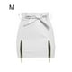 thumbnail image 4 of Qarigey Minifalda de cintura alta de verano para mujer, faldas por encima de la rodilla para viajar a la playa y la escuela, estilo informal Prendas para la parte inferior del cuerpo Blanco METRO, 4 of 6
