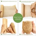 thumbnail image 3 of Brown Honeycomb Kraft Paper 38CM*8M, Protective Recycling Honeycomb Buffer Packaging Roll, Environmental Protection Material Pac (Brown 38CMX10M), 3 of 7