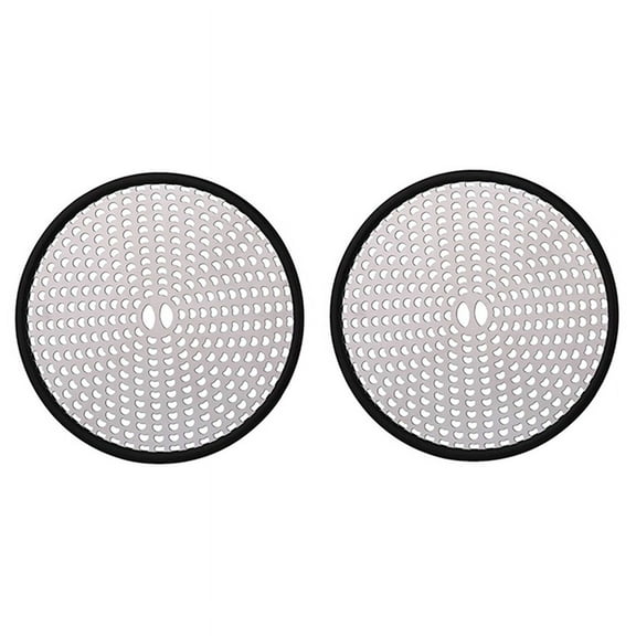 2X Shower Drain Cover Hair Catcher,Easy Clean Floor Drain Protector Strainer Hair Trap Mesh for Bath Tub Sink Flat Floor