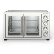 MegaChef 45 Quart Electric French Door Rotisserie Convection Counter Top Oven