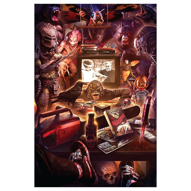 Rompecabezas Toynk Monster Mayhem 1000 piezas Rachid Loft