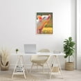 thumbnail image 2 of Happy Pink Pig Sunny Farm Animals & Insects Painting White Framed Art Print Wall Art, 2 of 7