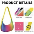 thumbnail image 2 of Minimalist Retro Crossbody Handbag for Women, Classic Artistic Shoulder Tote, Lightweight Water-Resistant Hobo Purse with Fashionable Geometric and Tie Dye Prints, 2 of 5