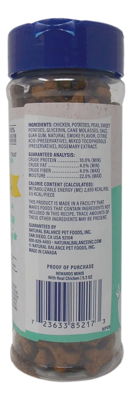 Mini Dog Treats,  L.I.D. (1) Each: Salmon, Chicken, Turkey (5.3 Ounces) MerlinsMart Zine| Naturals Balance
