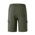 thumbnail image 5 of Men Summer Cargo Shorts with Multiple Pockets Classic Fit Drawstring Waist Casual Style 1979 Print Lightweight Workwear, 5 of 5