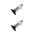 thumbnail image 3 of Wisewang Tire Thread Depth Vernier Caliper Digital Display 0-25.4mm Meter Wheel Automobile Detection Resettable Marking Gauge Silver 2Set, 3 of 6
