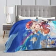 thumbnail image 4 of Genshin Impact Bed Blanket Air Conditioner Quilt Ultra Soft Flannel Blanket All Season Fuzzy Blanket Reversible Fluffy Plush Blanket 40"X30", 4 of 8