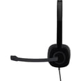 thumbnail image 2 of Pre-Owned Logitech 3.5 mm Analog Stereo Headset H151 with Boom Microphone Bulk Package non Retail Box, 2 of 7