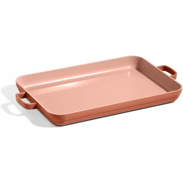 The Mini Griddle Pan – 1.9L Nonstick Ceramic Sheet Pan & Stovetop Griddle with Handles | Toxin-Free Cast Aluminum | Oven Safe up to 232°C | Compatible with All Cooktops | Steam