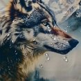 thumbnail image 5 of Orinice Wolf Mountain Scene Bathroom Decor Set - Colorful Polyester Fabric Shower Curtain with Hooks, Waterproof and Easy to Maintain 60x72, 5 of 7