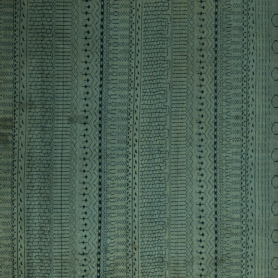 Ahgly Company Indoor Square Abstract Light Blue Modern Area Rugs, 7' Square
