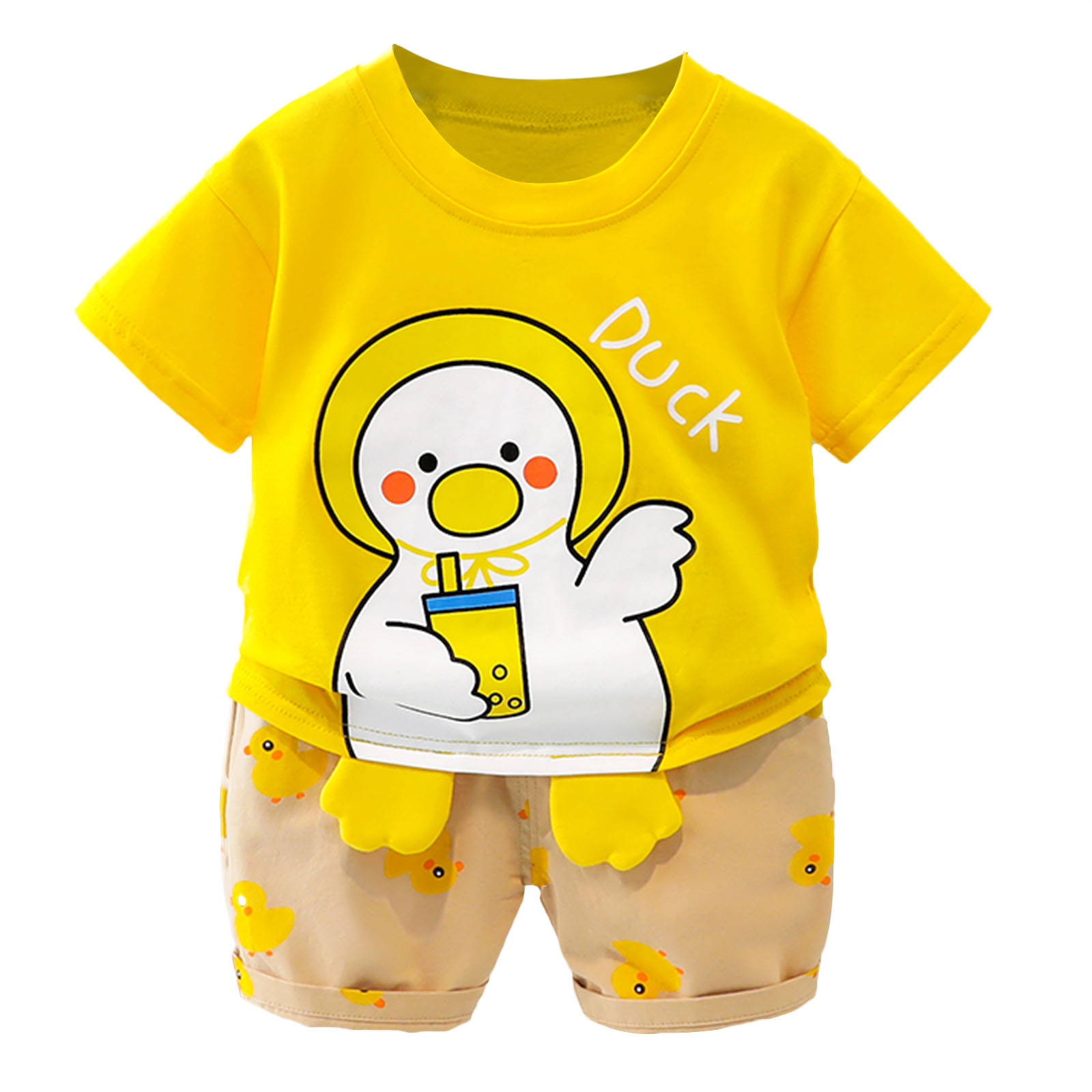 B91xZ Baby Boy Outfit Baby Boy Girl O Neck Animal Tops And Shorts Pants 