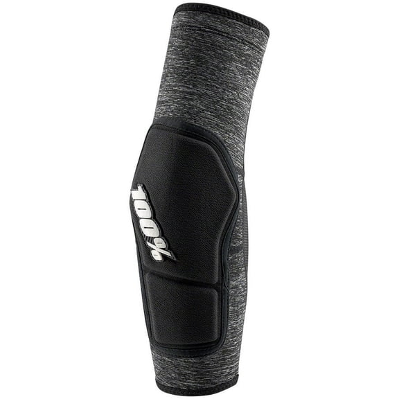 100% Ridecamp Elbow Guards - Gray Heather, Large Lightweight Slip On Sleeves