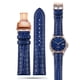 thumbnail image 2 of Correa universal para reloj TAG Heuer Omega Longines de piel de cocodrilo azul, pulsera con hebilla de mariposa para hombre y mujer, 18 y 20 mm, 2 of 5