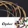 thumbnail image 1 of Orphee TX620 6pcs Acoustic Folk Guitar String Set (.010-.047) Phosphor Bronze Extra Light Tension, 1 of 1