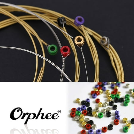 Orphee TX620 6pcs Acoustic Folk Guitar String Set (.010-.047) Phosphor Bronze Extra Light
