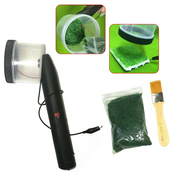 Miumaeov Mini Flocking Static Grass Applicator Machine DIY Scenic Modelling Sand Table 3V