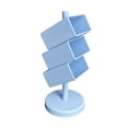 thumbnail image 4 of Portalápices Organizador de escritorio Portalápices Organizador de maquillaje para tijeras Lápices Azul, 4 of 9