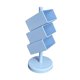 thumbnail image 4 of Organizador de escritorio con soporte para bolígrafos y brochas de maquillaje Azul, 4 of 9