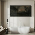 thumbnail image 5 of Large Framed Canvas Print Vintage Mistry Wall Art Decorative Ready to Hang Painting for Living room Bedroom - 60"x30" Black Frame, 5 of 9