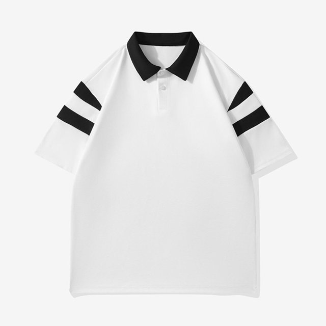 ylioge Mens Golf Tees Shirts on Clearance M-4X Plus Size Short Sleeve T-Shirts Button Collared Casual Color-Block Pullover Slim Breathable Workout Tops