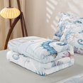 thumbnail image 5 of Homewish Kawaii Seahorse Zipper Full Size Comforter Sets with Fitted Sheet and 2 Pillowcases,Ocean Animal Colorful Coral Zipper Bedding Set For Boys Kids,Reversible,4 Pieces, 5 of 7