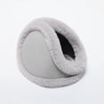 thumbnail image 1 of Orejeras cálidas para hombre, orejeras de invierno con forro de felpa gruesa, orejeras a prueba de frío para estudiantes, orejeras para llevar en la espalda, 1 of 6