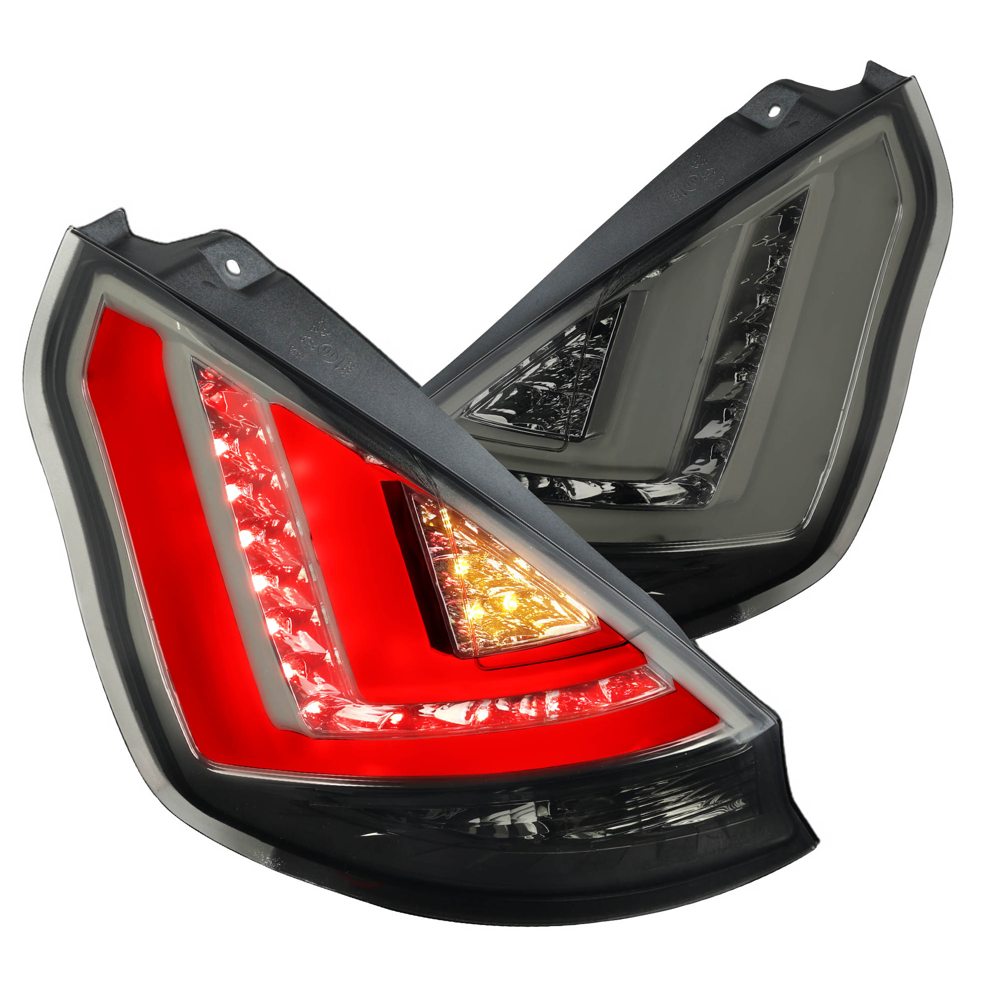 SpecD Tuning LED Bar Tail Lights for 20112013 Ford Fiesta Hatchback
