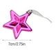thumbnail image 3 of Paquete de 6 accesorios de adorno colgante de estrellas Inteprter para árbol de Navidad rosa rojo, 3 of 6