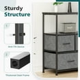 thumbnail image 4 of edx Dresser TV Stand, Versatile Dresser TV Stand with 5 Fabric Drawers - Stylish Entertainment Center and Media Console Table for Bedroom, Living Room, Hallway, Gray, 4 of 8