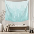 thumbnail image 5 of Blue Ombre Small Tapestry for Bedroom Wall Hanging Tapestry, Farmhouse Stripes Modern Abstract Art Ceiling Backdrop Tapestries Poster Blanket Wall Decor for Teens Room Living Room Dorm 23" x 28", 5 of 8