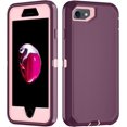 thumbnail image 1 of Étui pour iPhone X/TP, Protection Robuste 3 Couches Antichoc Étui Rigide Anti-Poussière/chute Intégrale Durable Anti-Empreintes Digitales avec Protection Port, Violet et Rose, 1 of 4