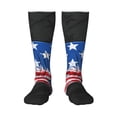 thumbnail image 2 of Lsque Shark With USA Flag Printed Crew Socks Men's Women's LightWeight Thin Casual Calf Socks ,Knee High Socks,Cotton Socks, 2 of 9