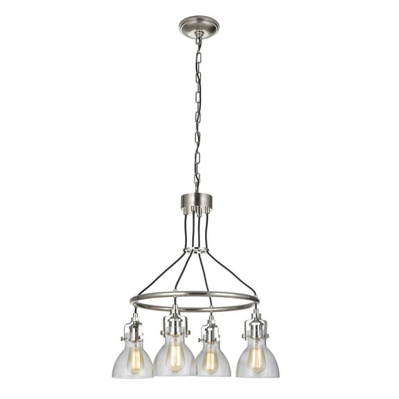 51224-PLN Craftmade Lighting State House - Four Light Chandelier - 23.7 inches wide by 27.28 inches high     -Traditional Installation