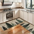 thumbnail image 3 of Kitchen Rugs Sets Of 2,Red and Green Christmas Pattern Anti Fatigue Kitchen Mat Rugs Non Slip Washable,Decorative Kitchen Floor Mats for Kitchen,Sink,Laundry,17"X47", 3 of 5
