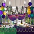 thumbnail image 6 of TETOU Mardi Gras Garland Decor,50Ft Green Gold Purple Glitter Tinsel Fall Garland for Tree Home Fireplace Party Indoor Outdoor Decoration, 6 of 6