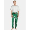 thumbnail image 2 of Holiday Time Men's Christmas Fleece Jogger Sleep Pants, Dog Print Knit Pajama Bottoms, Sizes S-3XL, 2 of 5