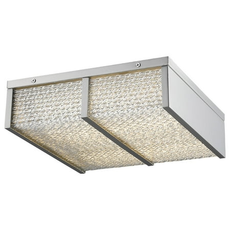 

Flush Mounts 1 Light Fixtures With Brushed Nickel Finish Integrated Bulb Type 17 40 Watts