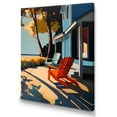 thumbnail image 2 of Designart "Blue And Red Cityscape Chronicles" City Architecture Canvas Art Print, 2 of 5