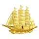 thumbnail image 4 of Adorno de decoración de barco de vela, obra de arte, regalo de inauguración de la casa moderno, artesanía, decoración Feng Shui, modelo de barco de 10cm x 78cm, 4 of 8