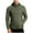 Army Green Jacket for Men, variant on Men's Hooded Jacket Contrast Fabric Quilted Warm Outerwear for Daily & Casual Wear Gray M