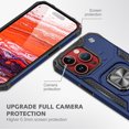 thumbnail image 2 of FIEWESEY iPhone 15 Case,iPhone 15 Pro Case,iPhone 15 Plus Case,iPhone 15 Pro Max Case,Military Grade Shockproof Hard Back Ring Stand Armor Case for iPhone 15 Series - iPhone 15 Pro(Blue), 2 of 7