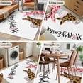 thumbnail image 5 of Area Rugs for Living Room 4x6 Ft, Easter Non Slip Area Rugs for Kitchen Bedroom Entryway, Spring Watercolor Leopard Prints Bunny Flower Eggs Washable Carpet Runner Rug Floor Mats for Bedroom, 5 of 8