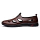 thumbnail image 3 of Sandalias de cuero genuino para hombres: livianas, elegantes y cómodas con pantuflas con suela de goma, 3 of 3