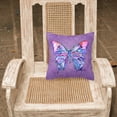 thumbnail image 2 of Carolines Treasures 8860PW1818 Butterfly on Purple   Canvas Fabric Decorative Pillow 18H x18W multicolor, 2 of 2