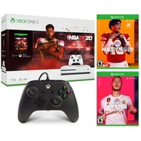 Xbox One S 1TB NBA 2K20 Bundle + FIFA 20 + Madden NFL 20 + Controller