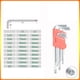 thumbnail image 1 of Juego de 9 llaves Allen con cabeza esférica, llaves Allen en pulgadas desde 1/16 a 3/8., 1 of 5