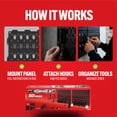 thumbnail image 5 of Smart T Garage Storage Pegboard Set | 50 Piece Tool Organizer - Heavy Duty Organizer Wall Mount or Shelving Hooks, 5 of 16