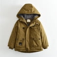thumbnail image 2 of YunPes Kids Puffer Jackets Boys Water Resistant Windbreaker Warm Fleece Lined Down Coat Winter Casual Cozy Hooded Outerwear, 2 of 9