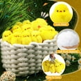 thumbnail image 4 of 10 Pcs Small Chicken Keychain - Mini Realistic Plush Chick Fur Stuffed Toy Chick for DIY Decorations Party Favors(Yellow）, 4 of 7